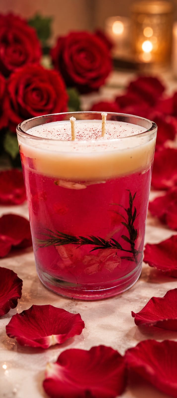 Rose Candle Jar