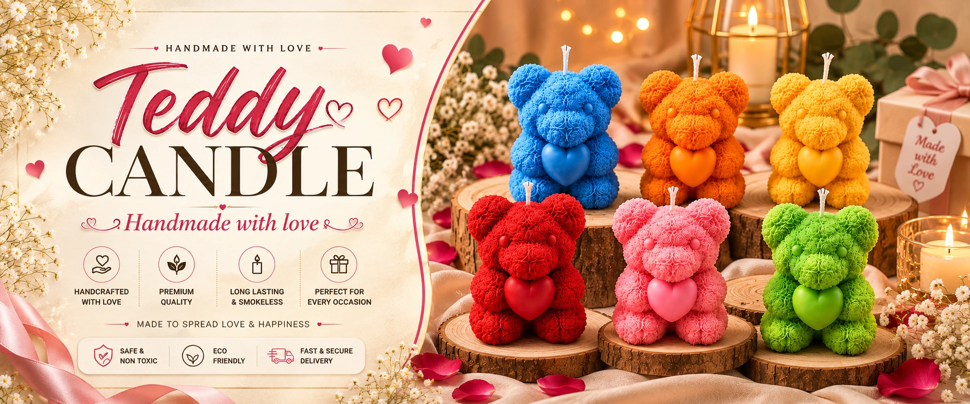Teddy candle
