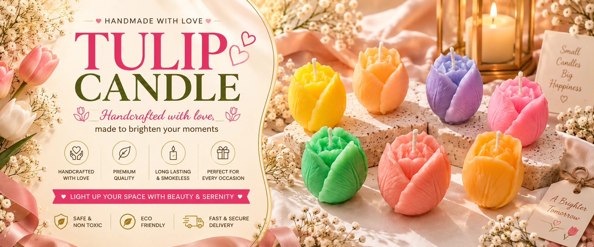 Tulip candle collection