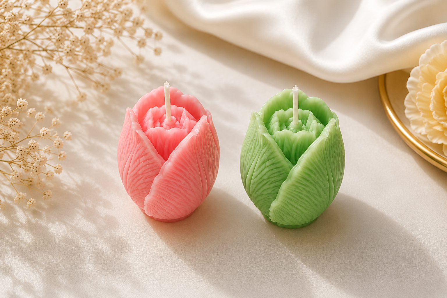 Tulip Candle Set of 2